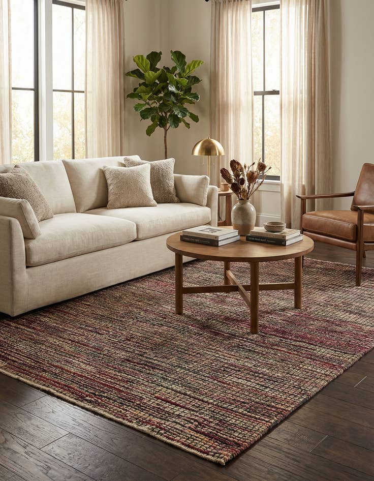 Detail image of  5' 6 x 8' 2  Hand Knotted Darya Wool Rug