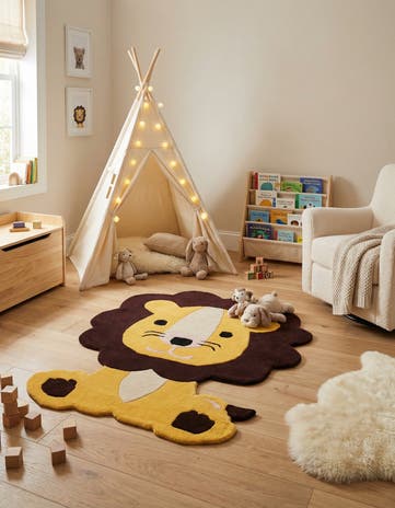 4' 6 x 5' 1 Playtime Kids Wool Freeform Rug