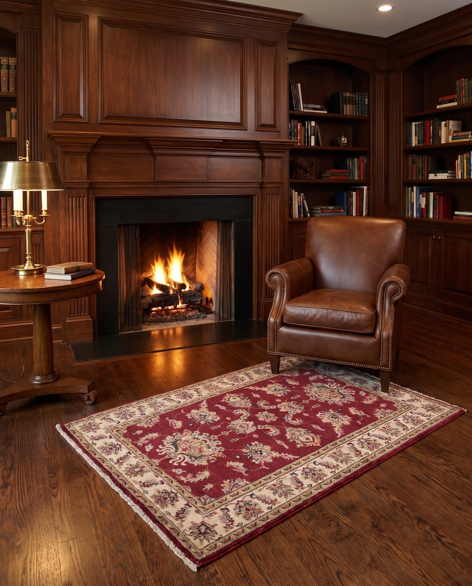 3' x 4' 11 Hand Knotted Ziegler Rug