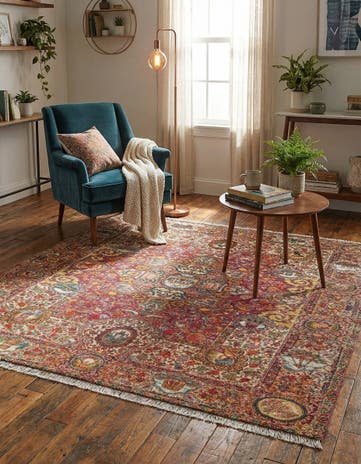 Rust Red Boutique Square Rug
