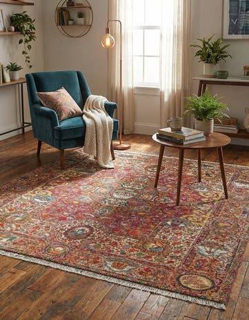 Rust Red Boutique Square Rug