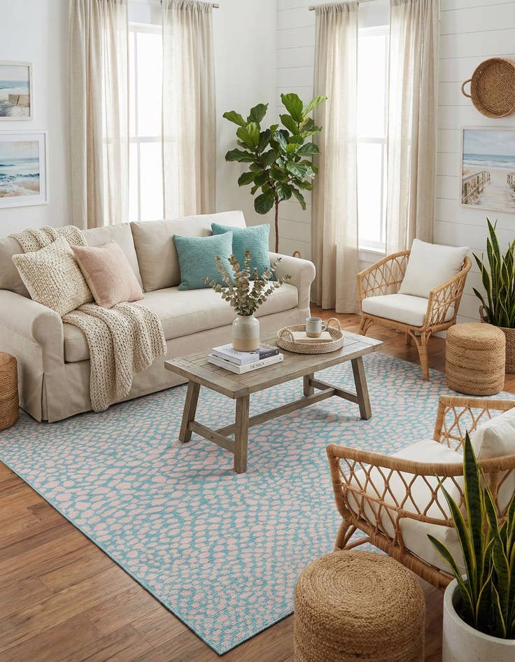 Detail image of 10' 8 x 10' 8  Washable Jill Zarin Cape Town Indoor / Outdoor Square Rug