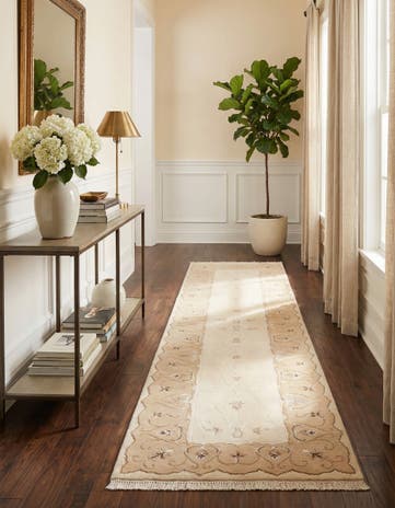 2' 7 x 10' Hand Knotted Darya Wool Runner Rug