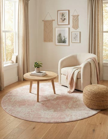 5' x 5' Aurora Round Rug