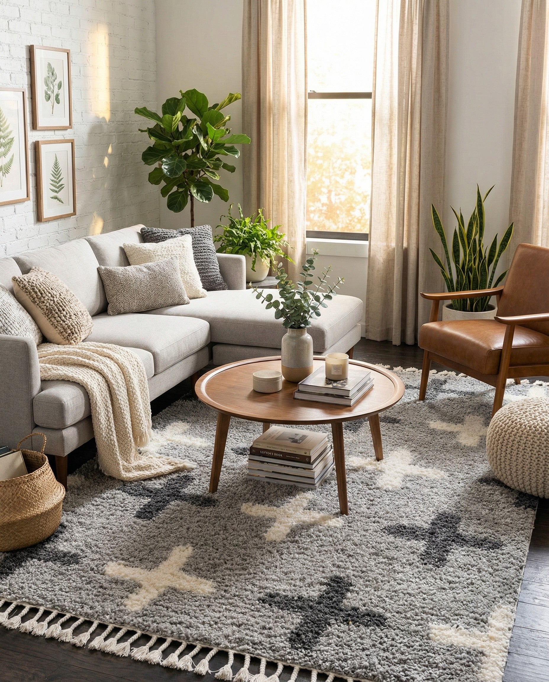  9' x 12' 2 Athena Shag Rug