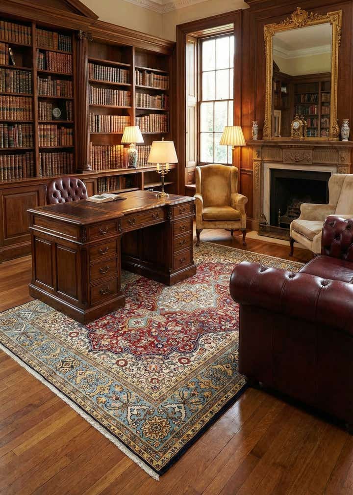 5' 4 x 8' 11 Hossainabad Wool Rug