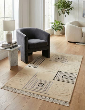 2' 11 x 4' 11 Hand Knotted Darya Rug