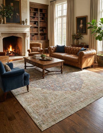 9' 6 x 12' 10 Vintage Royal Wool Rug