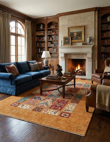 6' 10 x 10' 3 Hand Knotted Ariana Ziegler Oriental Rug