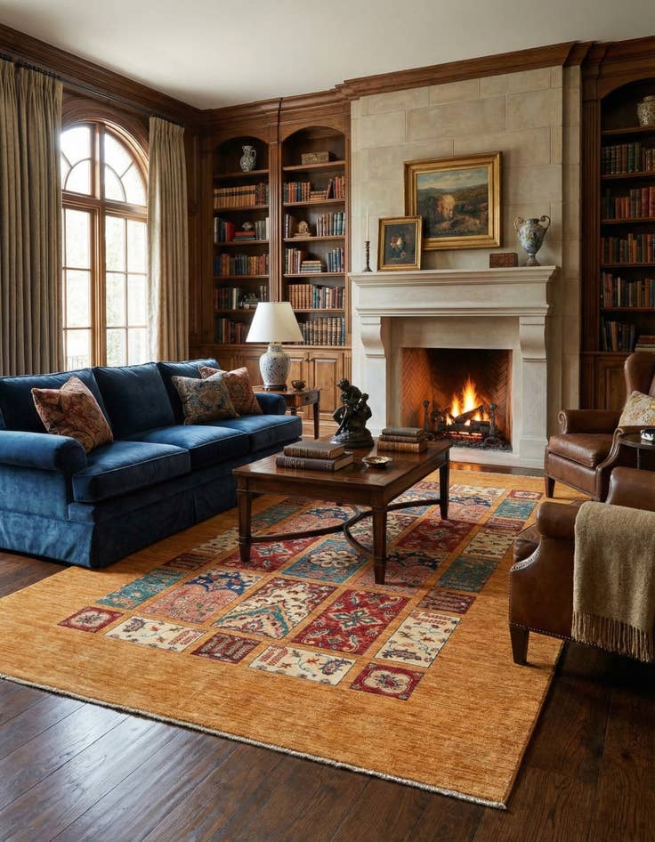 Detail image of 6' 10 x 10' 3  Hand Knotted Ariana Ziegler Oriental Rug