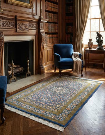 2' 7 x 4' Ghom Silk Rug