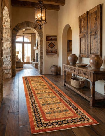 2' 9 x 10' 3 Luribaft Wool Runner Rug