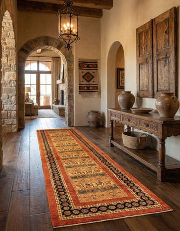 2' 9 x 10' 3 Luribaft Wool Runner Rug