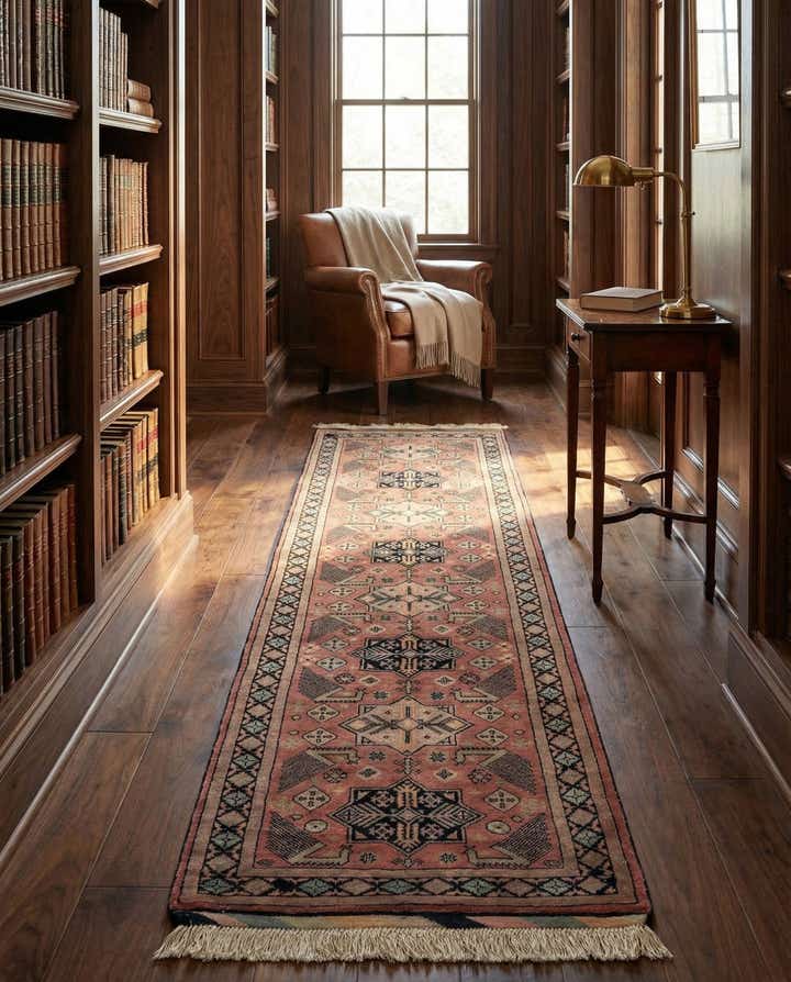 2' 9 x 9' 9 Hand Knotted Bokhara Oriental Wool Runner Rug