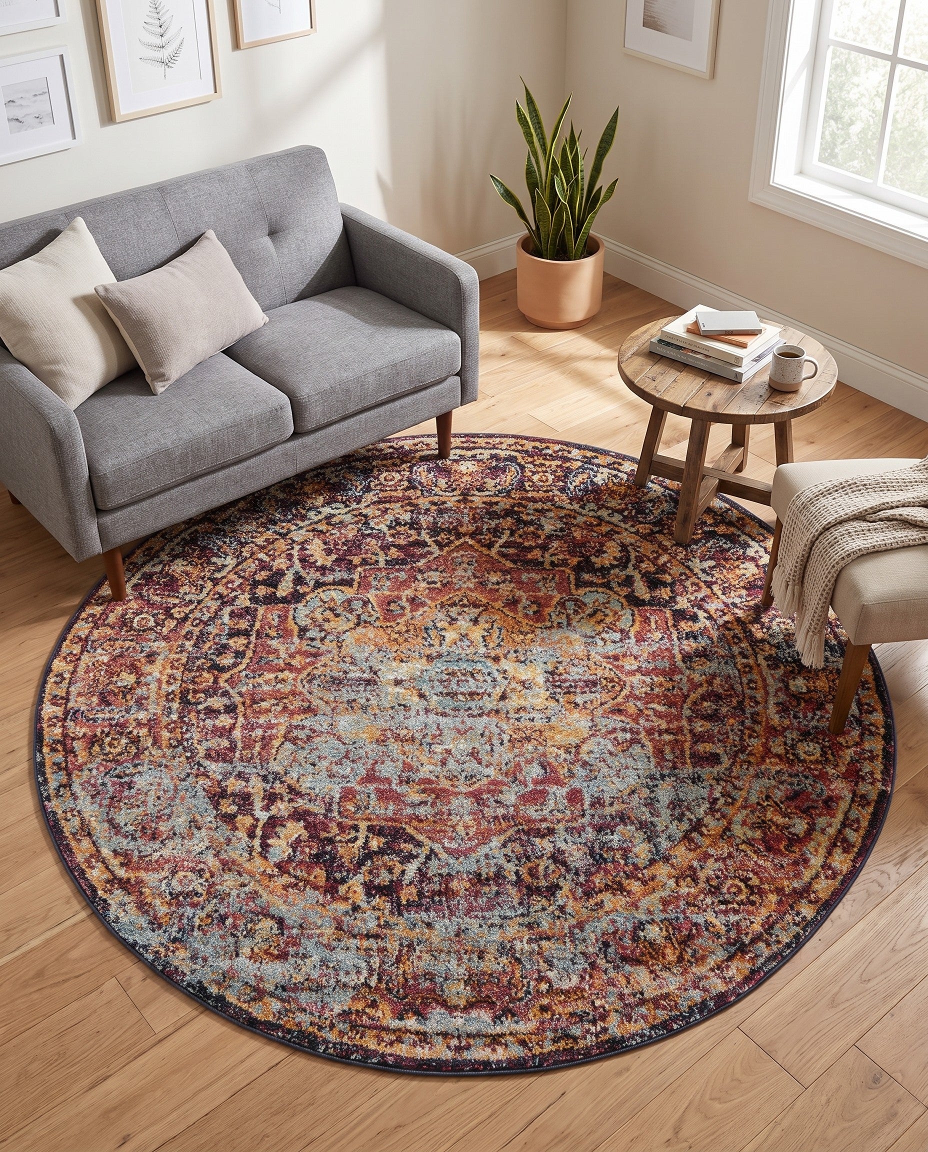 5' x 5' Charlotte Round Rug