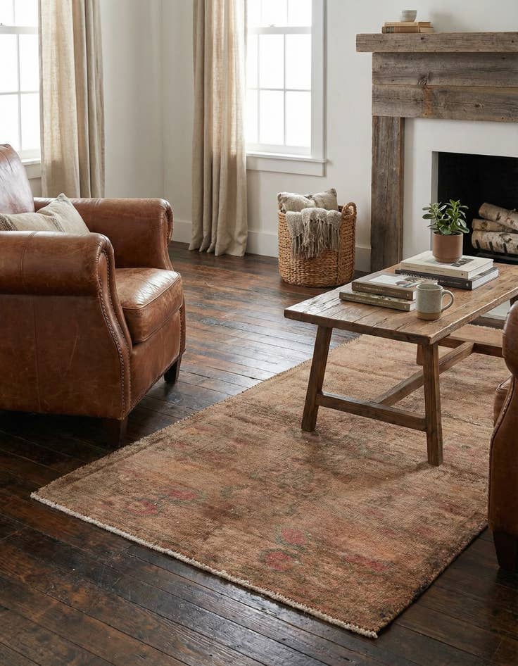 Detail image of  3' x 6' 8  Hand Knotted Ultra Vintage Persian Wool Runner Rug