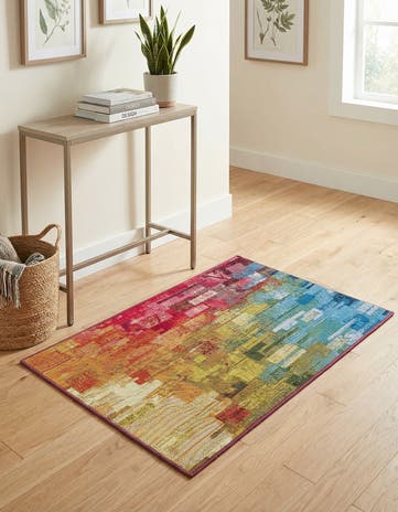 2' x 3' Easy-Clean Modern Indoor / Outdoor Rug