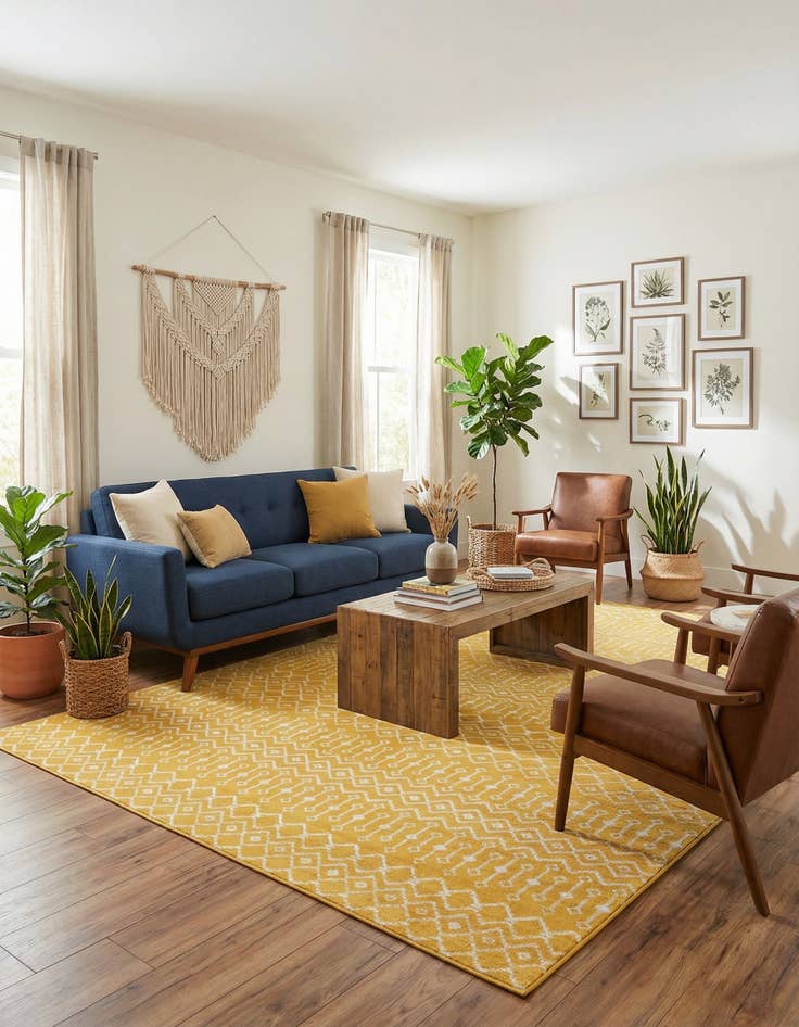 Detail image of  10' 8 x 16' 5 Kasbah Trellis Rug