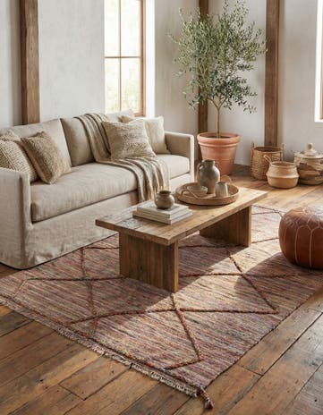 5' 4 x 7' 7 Hand Knotted Moroccan Wool Rug