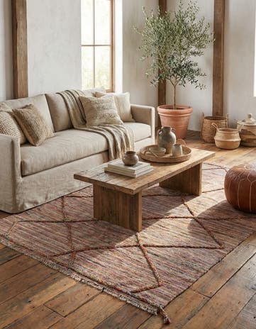 5' 4 x 7' 7 Hand Knotted Moroccan Wool Rug