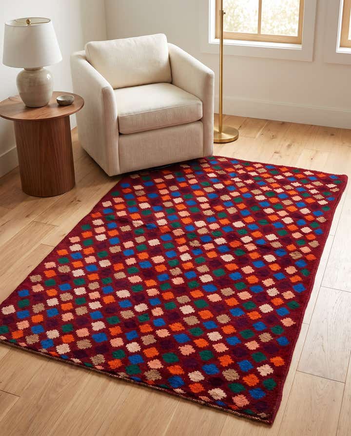 3' 10 x 6' Hand Knotted Balouch Wool Rug