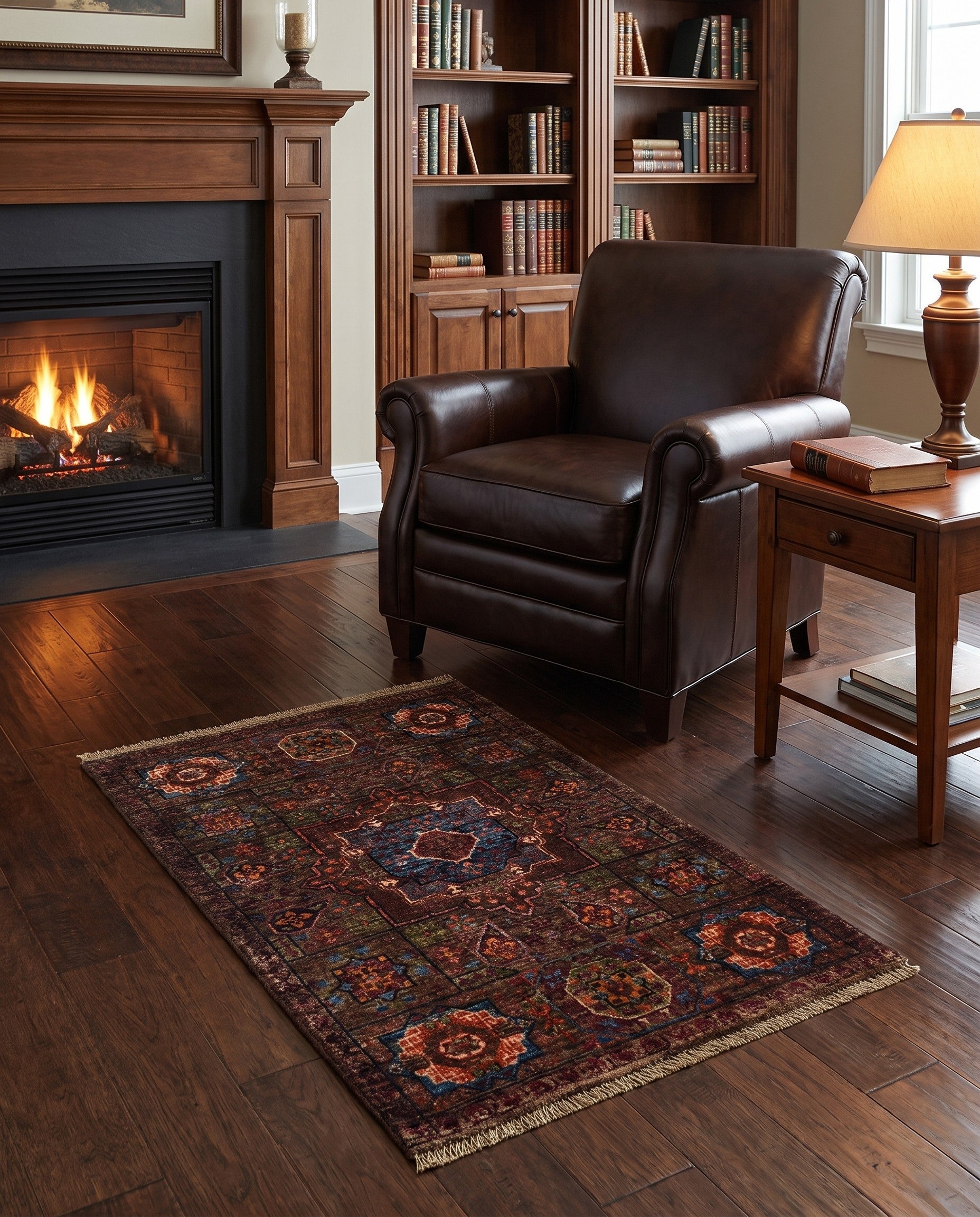2' x 3' Hand Knotted Mamluk Ziegler Rug