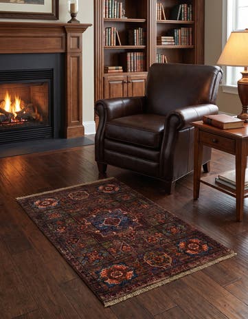 2' x 3' Hand Knotted Mamluk Ziegler Rug