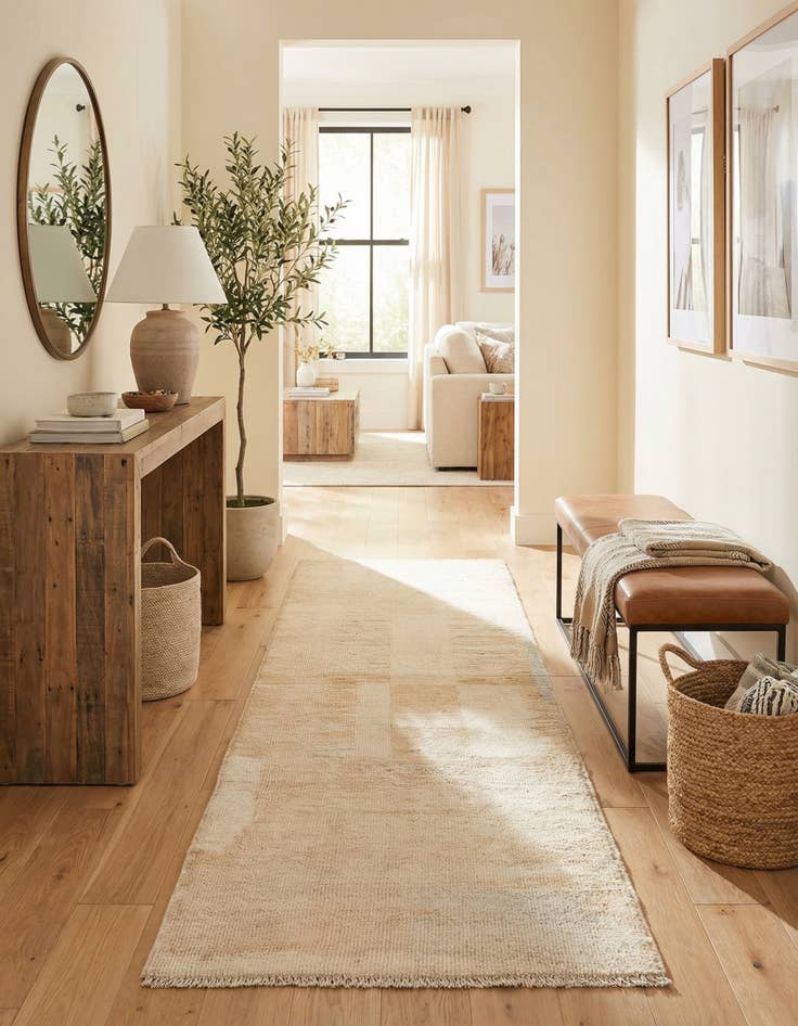 Detail image of 2' 9 x 9' 5  Hand Knotted Moroccan Wool Runner Rug