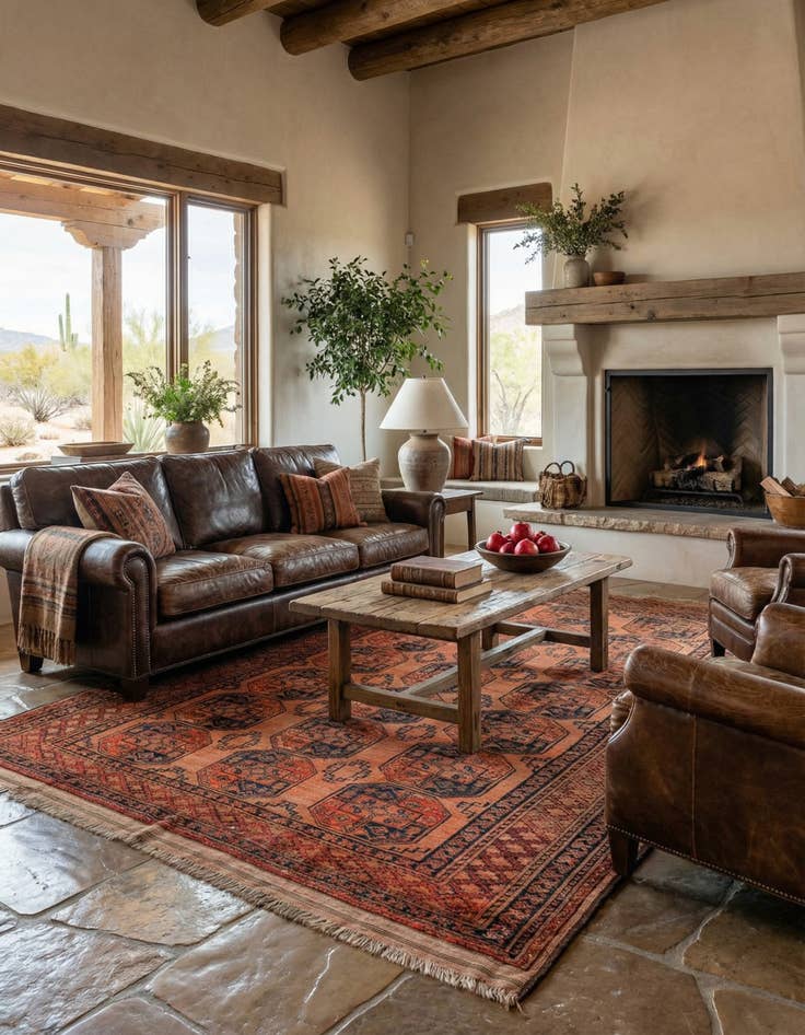 Detail image of 7' 8 x 11' 7  Hand Knotted Afghan Ersari Wool Rug