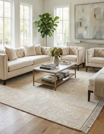 5' 9 x 8' 1 Hand Knotted Darya Wool Rug