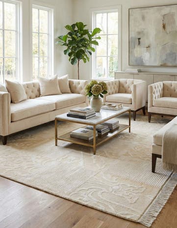5' 9 x 8' 1 Hand Knotted Darya Wool Rug