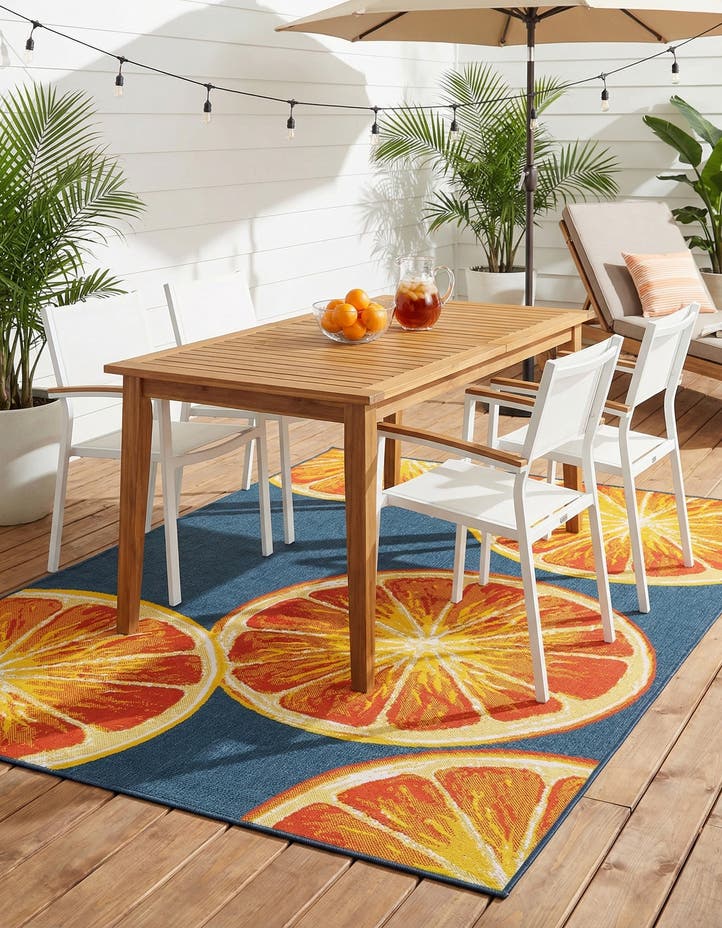 6' x 9' Easy-Clean Modern Indoor / Outdoor...