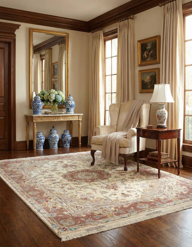 Detail image of 5' x 6' 10 Tabriz Rug