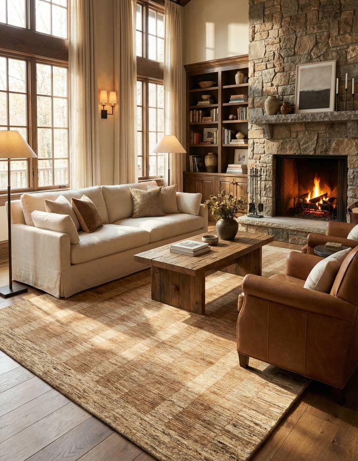 Detail image of  6' 6 x 9' 9 Juma Wool Rug