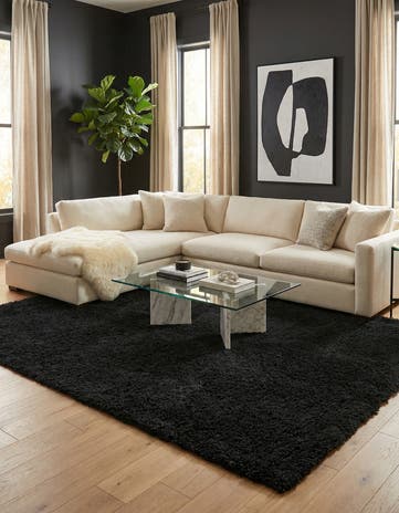 5' 7 x 7' 7 Solid Shag Rug