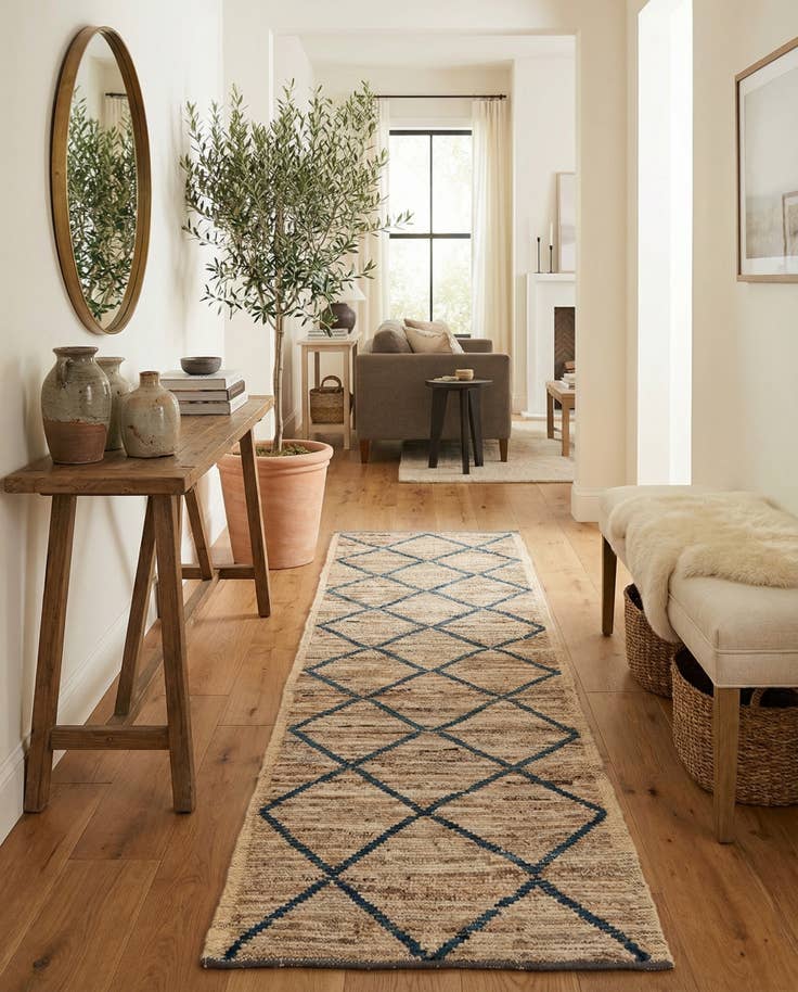 Detail image of 3' x 10' 9 Hand Knotted Moroccan Wool Runner Rug