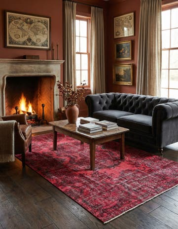 4' 9 x 7' 10 Ultra Vintage Wool Rug