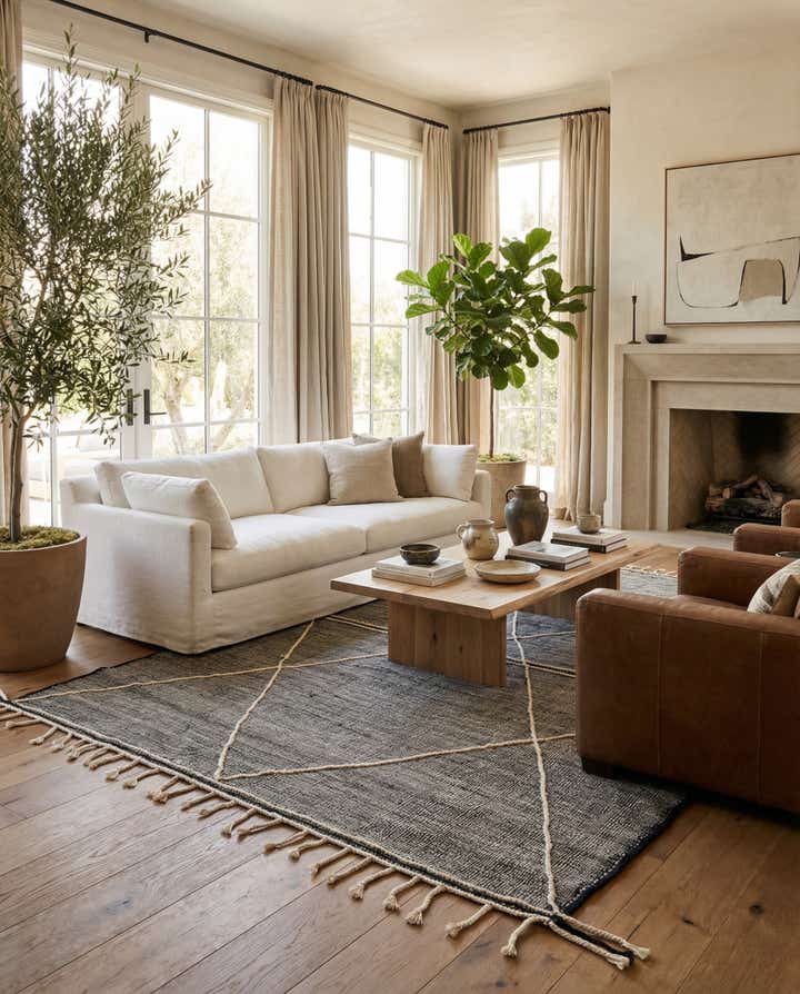 9' 10 x 12' 9 Hand Knotted Moroccan Wool Rug