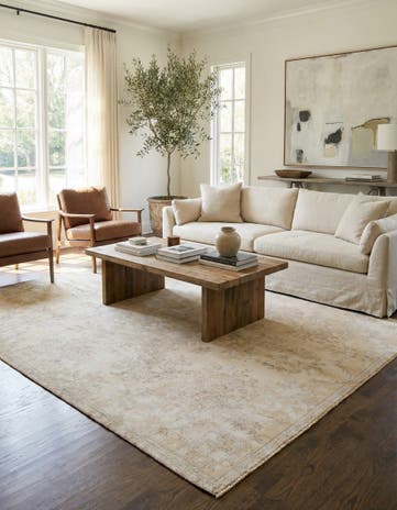6' 1 x 9' 1 Hand Knotted Ultra Vintage Persian Wool Rug