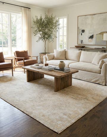 6' 1 x 9' 1 Hand Knotted Ultra Vintage Persian Wool Rug