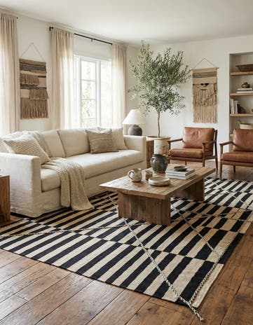 5' 10 x 10' 1 Hand Knotted Moroccan Wool Rug