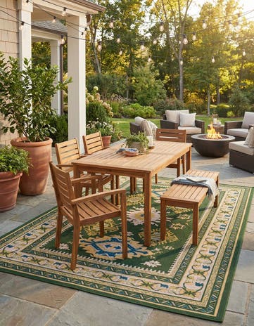 9' x 12' Easy-Clean Baja Indoor / Outdoor Rug