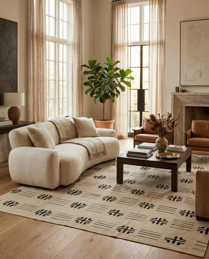 10' 1 x 12' 8 Hand Woven Kilim Modern Wool Rug
