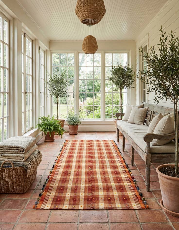 Detail image of 4' 8 x 8' 9 Jajim Runner Rug