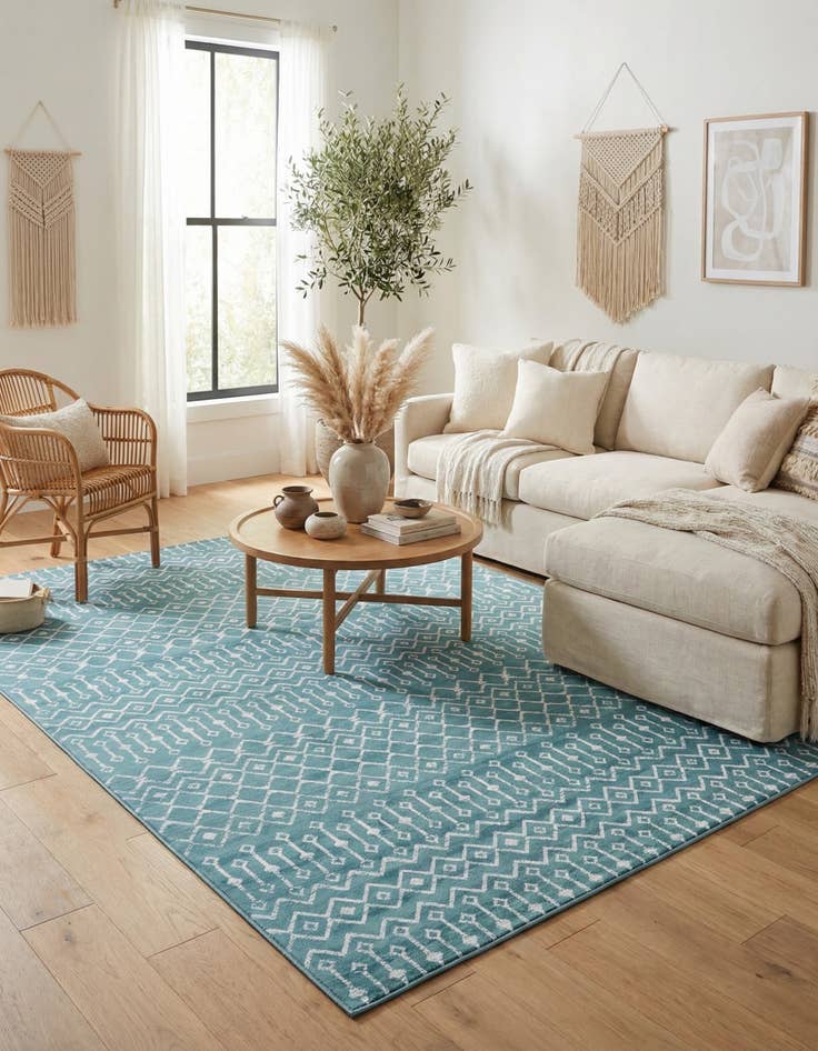 Detail image of  10' x 13' Kasbah Trellis Rug