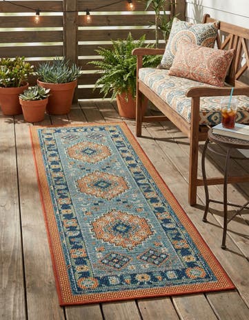 2' x 6' Easy-Clean Baja Indoor / Outdoor Runner Rug