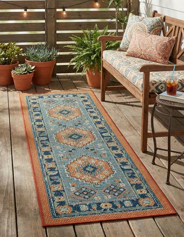 2' x 6' Easy-Clean Baja Indoor / Outdoor Runner Rug