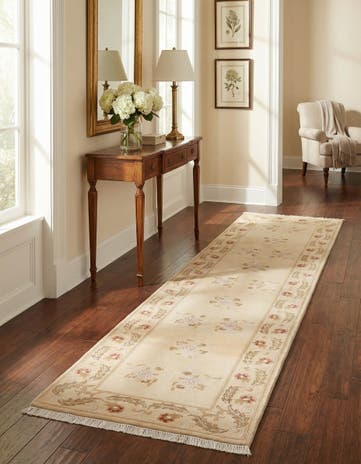 2' 7 x 9' 9 Hand Knotted Darya Wool Runner Rug