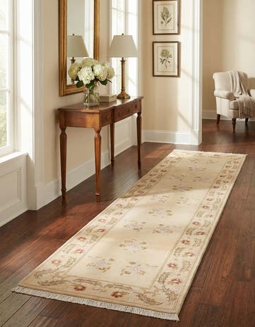 2' 7 x 9' 9 Hand Knotted Darya Wool Runner Rug