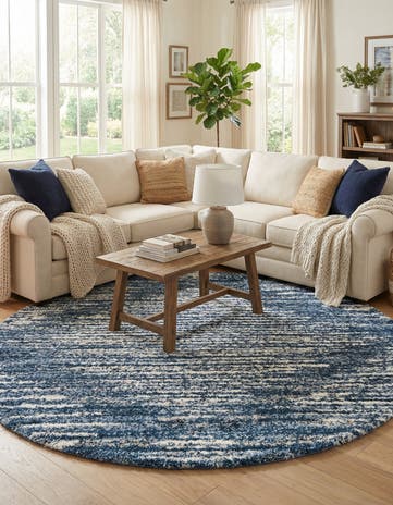 10' x 10' Serenity Shag Round Rug